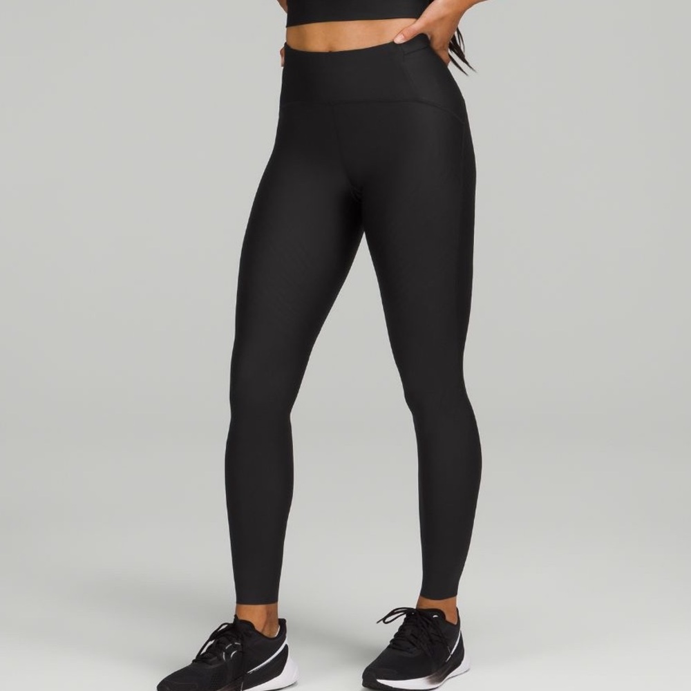 Lululemon soulcycle sense knit high rise running tight size 8